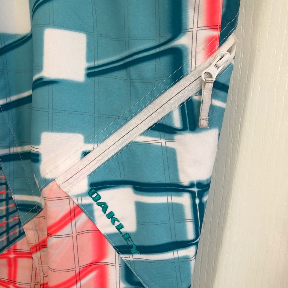 🌿 OAKLEY 🌿 multicoloured unisex freight snow pants thinsulate anorak size L - Picture 4 of 7